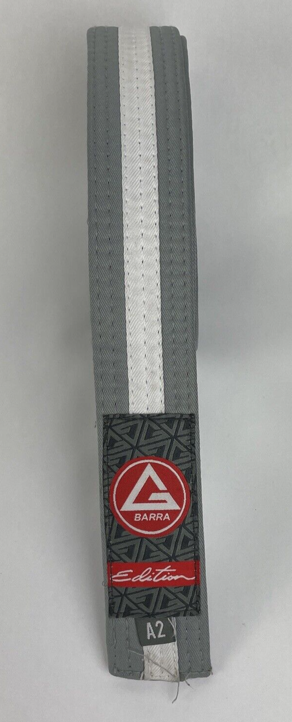 GRACIE BARRA Edition Logo Kimono Gray Grey White Belt Jiu-Jitsu Size A2 - LOOK