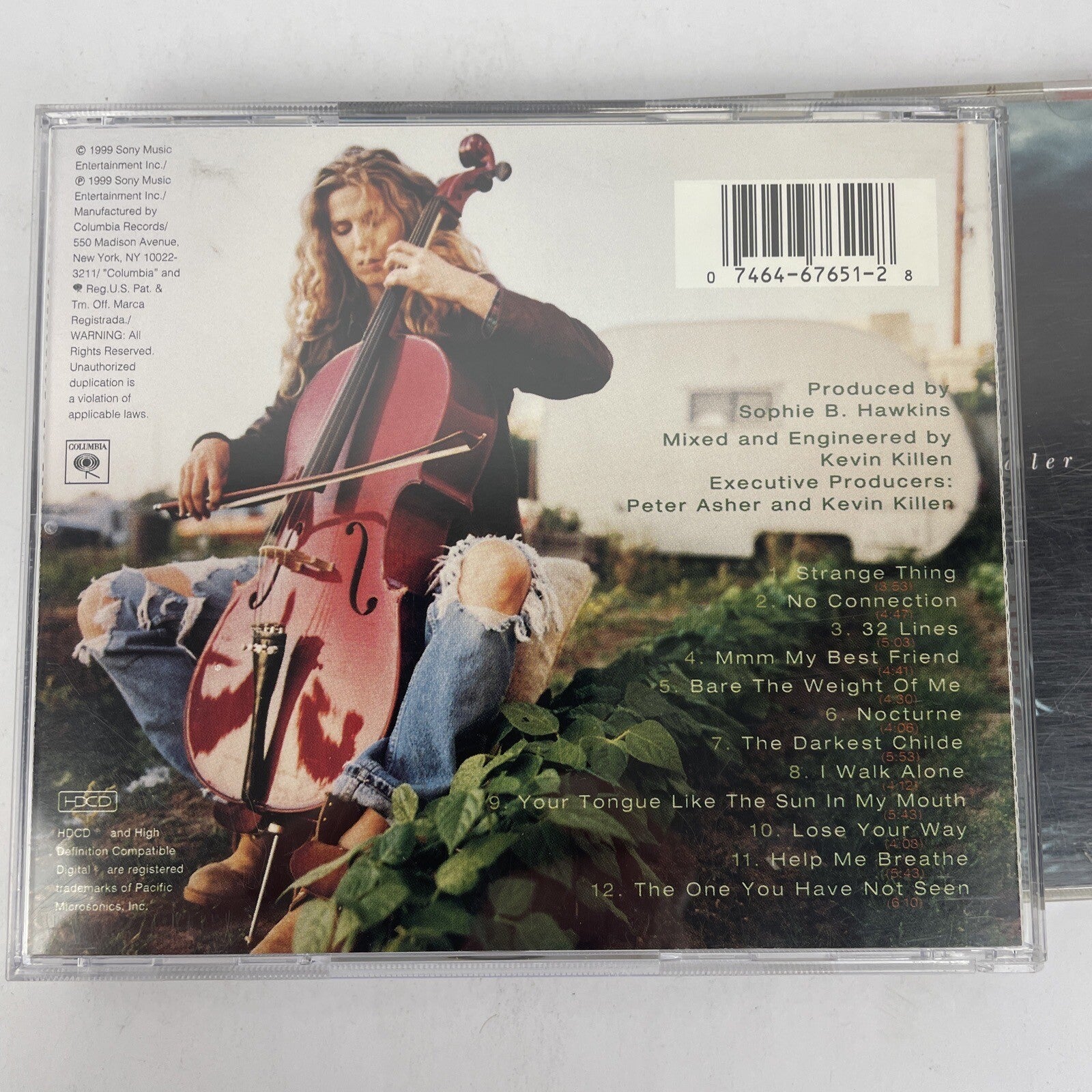 2 x Sophie B. Hawkins - Timbre  1999 Sony - WHALER 1994 Sony - Digital Audio CD