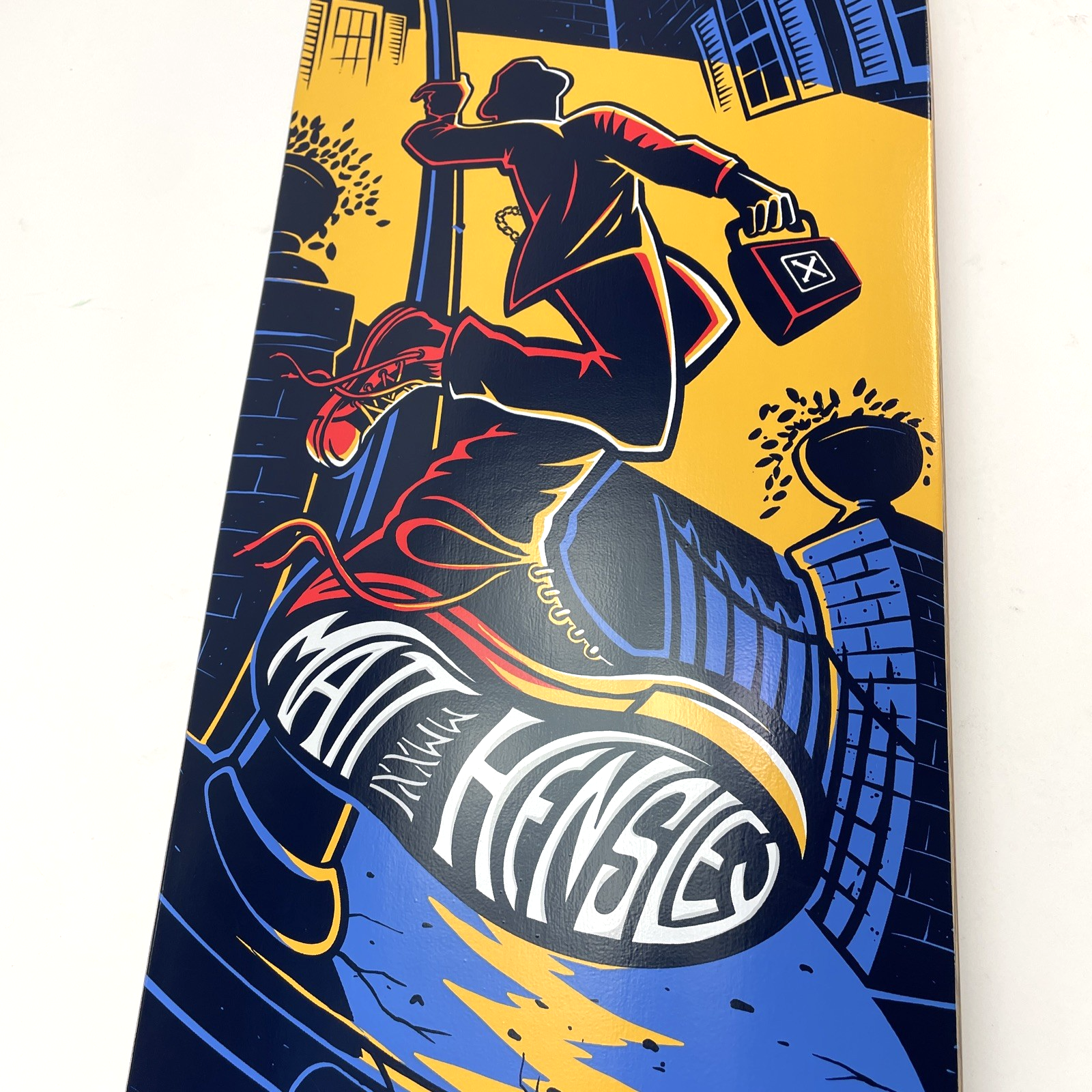 Matt Hensley H-STREET Vista Pole Swinger Skateboard Deck Signed 32.5" x 9"