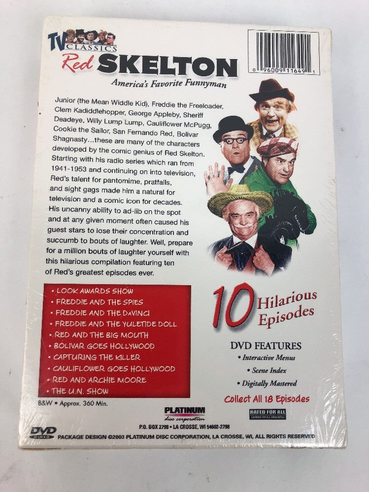  (2-DVD Set, 10 Episodes, 2003) Red Skelton TV Classics - Fast Free Shipping