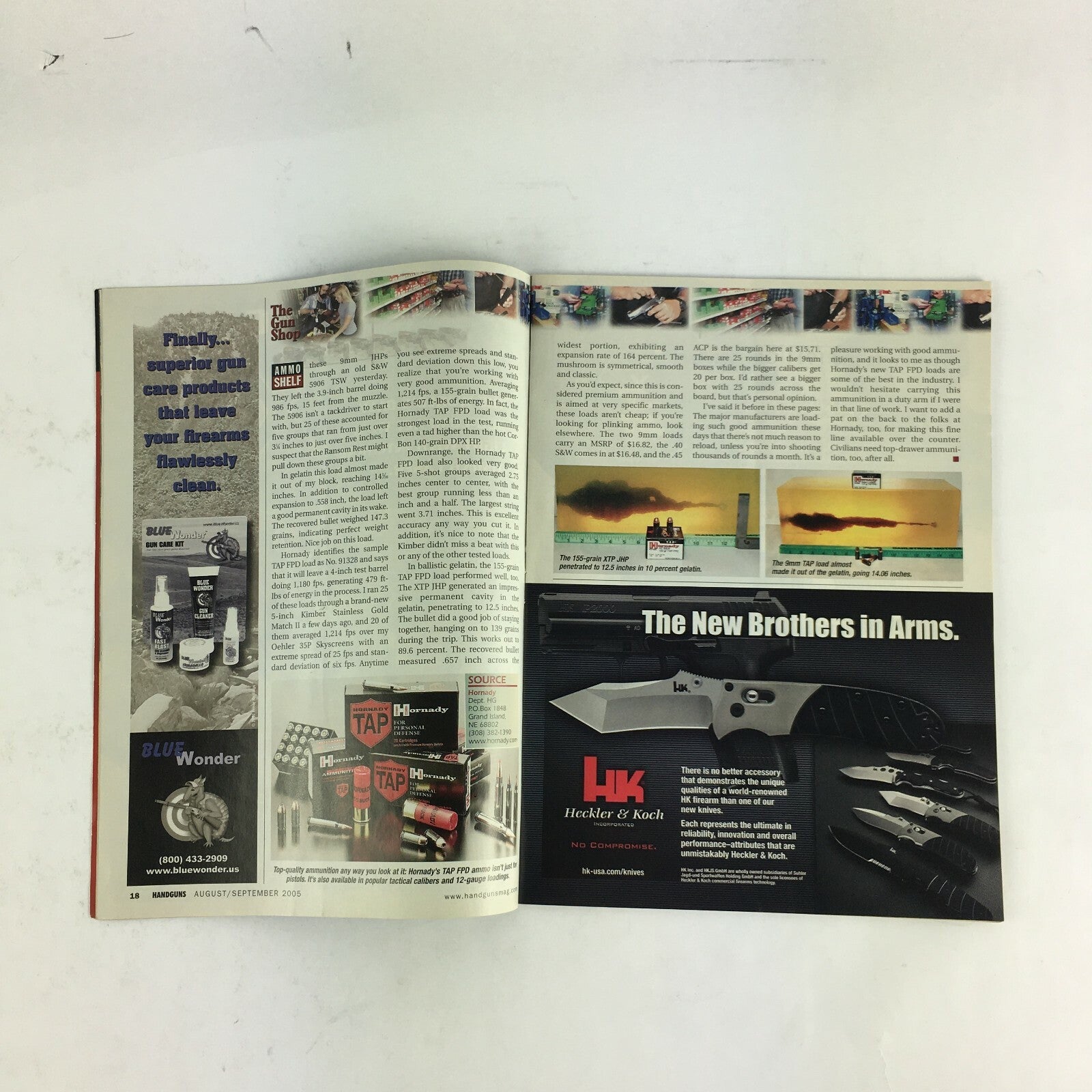 September 2005 Guns & Ammo Handguns Magazine Springfield's Black Beauty 1911
