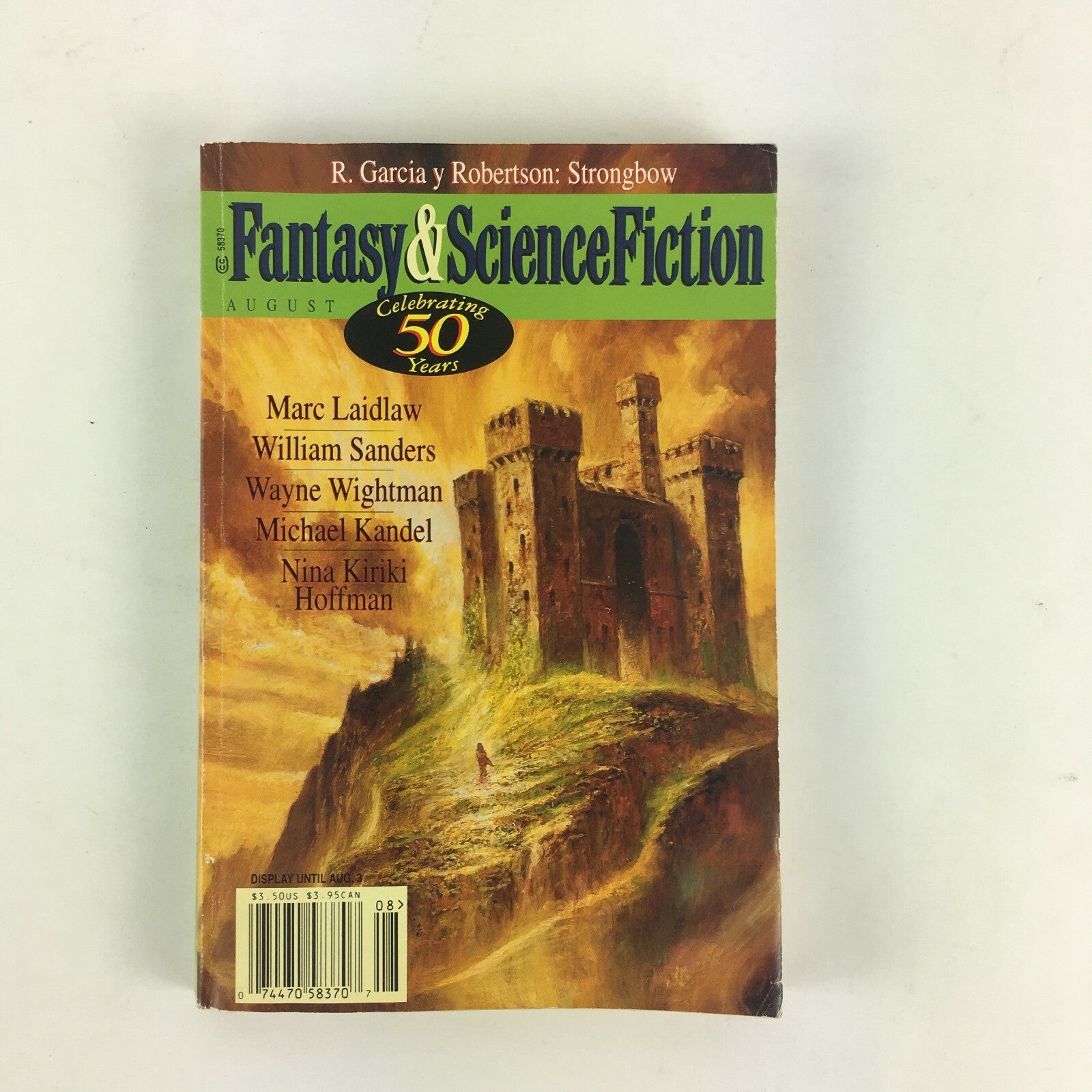 August Fantasy &Science Fiction Marc LaidlawWilliam Sanders R.Garcia y Robertson