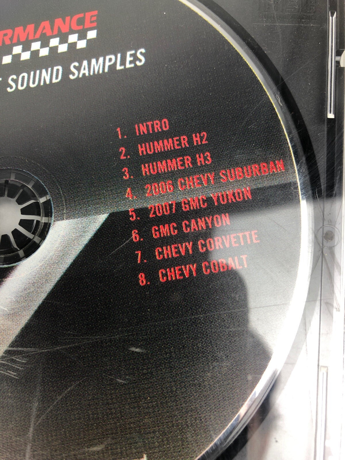 GM Performance Cat-Back Exhaust Sound Samples Cd Audio Disc 2006 Corvette