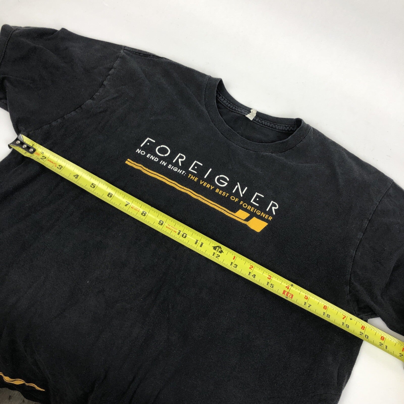THE VERY BEST of FOREIGNER 2009 T Shirt No End In Sight Band Tee Rare Vintage