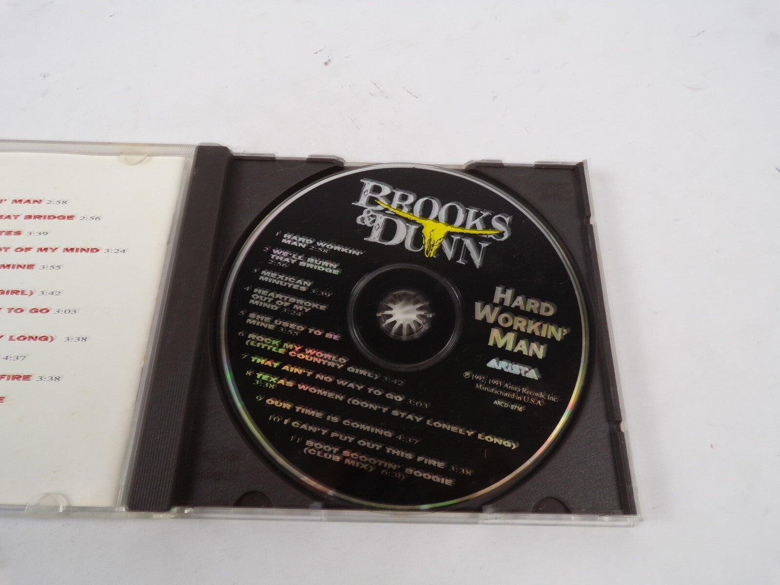 Brooks & Dunn Hard Workin' Man We'll Burn That Bridge Mexican Minutes She CD#16