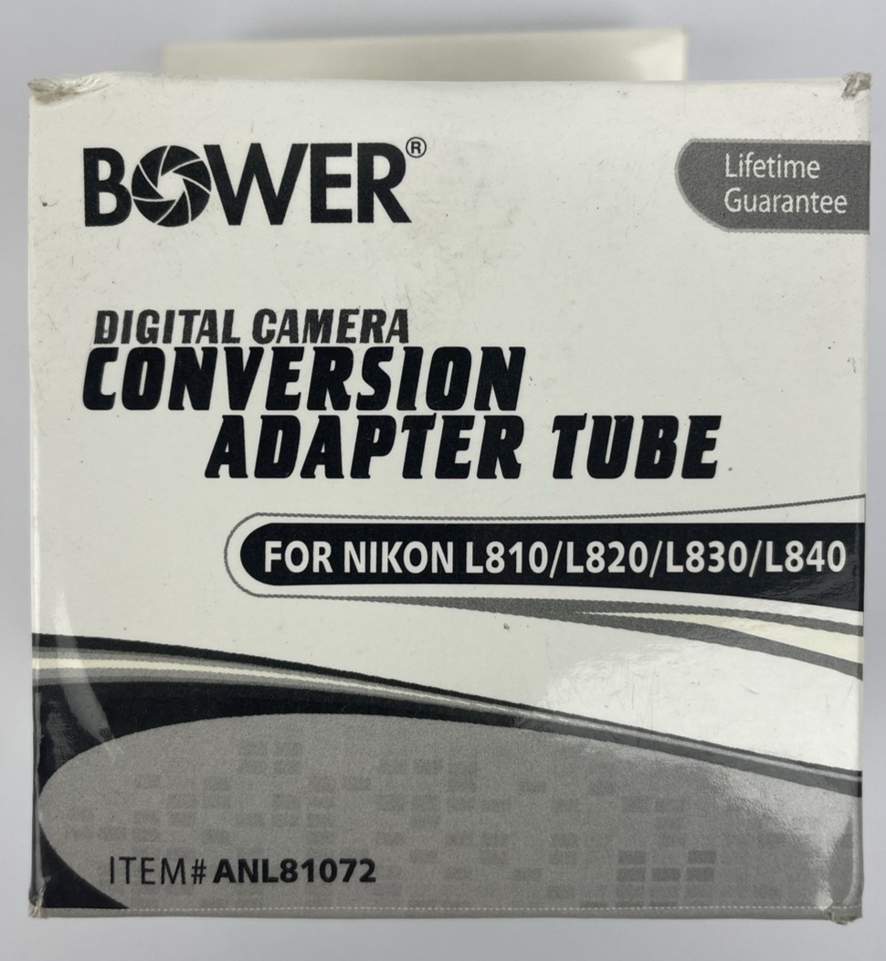 Bower Digital Camera Conversion Adapter Tube Nikon L810 L820 L830 L840 ANL81072