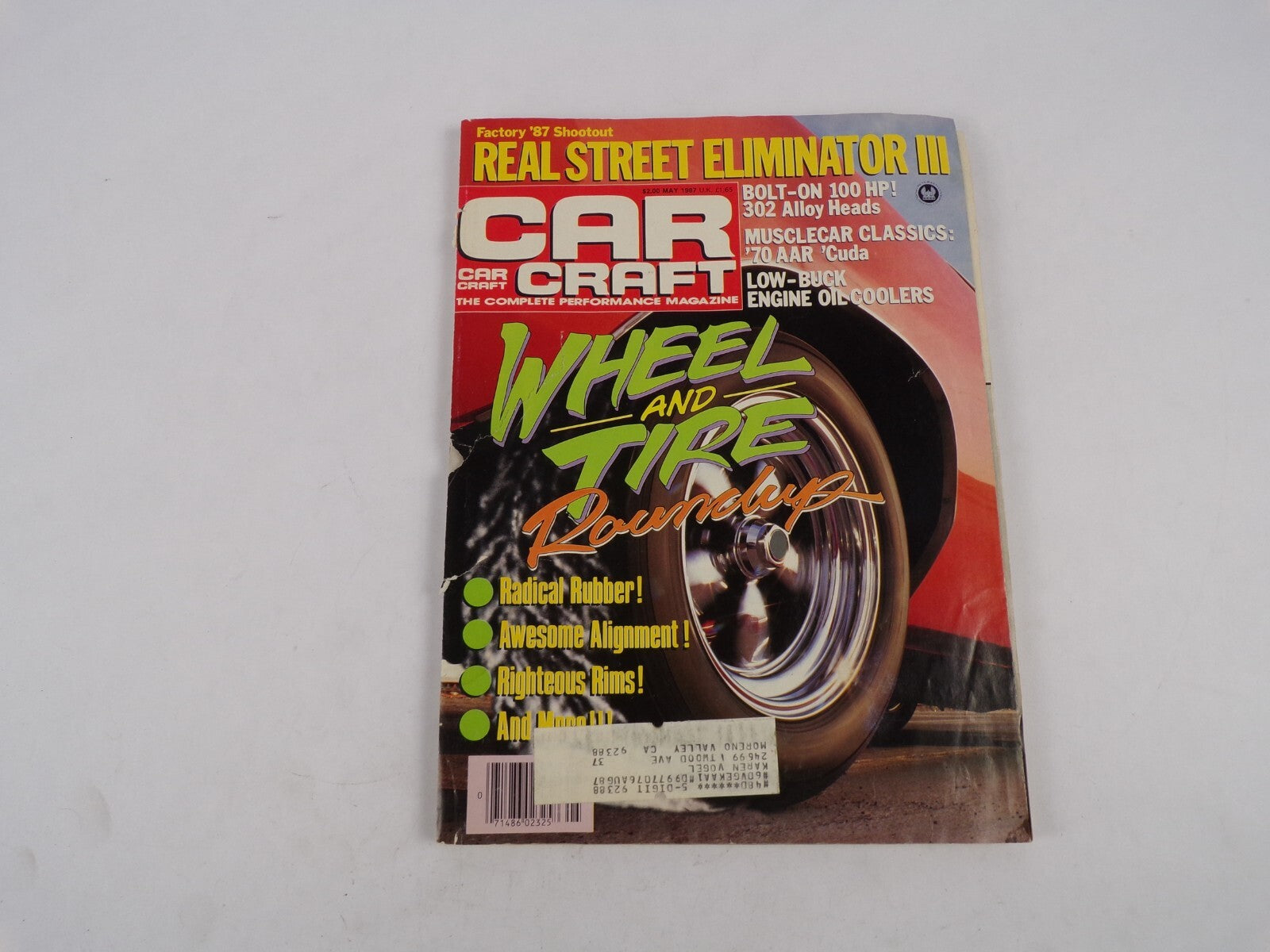 May 1987 Car Craft Wheel And Tire Roundup Real Street Eliminator 3 Bolt-On 100HP