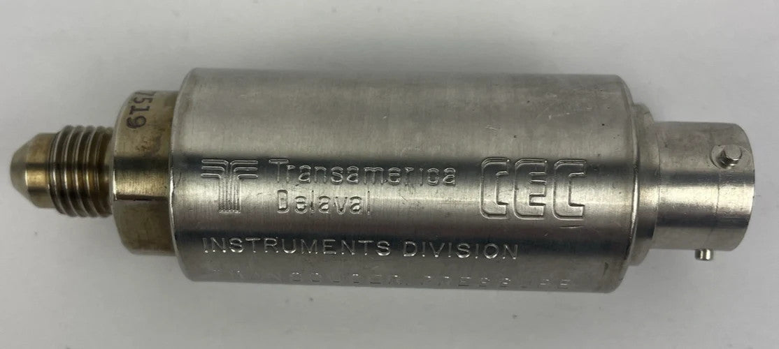OEM TRANSAMERICA DELAVAL PRESSURE TRANSDUCER 09384 / CEC-1000 - 0-1500 PSIVG
