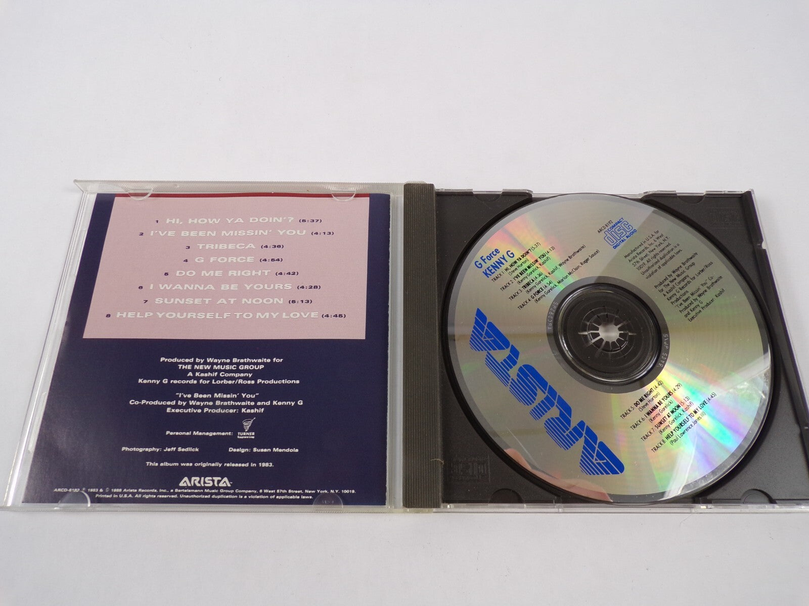 Kenny G Force Hi' How Ya Don't I've  Been Missin ' You Tribeca G Forcde CD#12