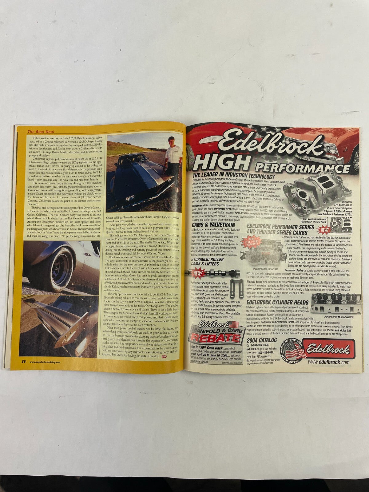 June 2004 Hot Rodding Magazine Code Can't Touch This The Ultimate Camaro Track