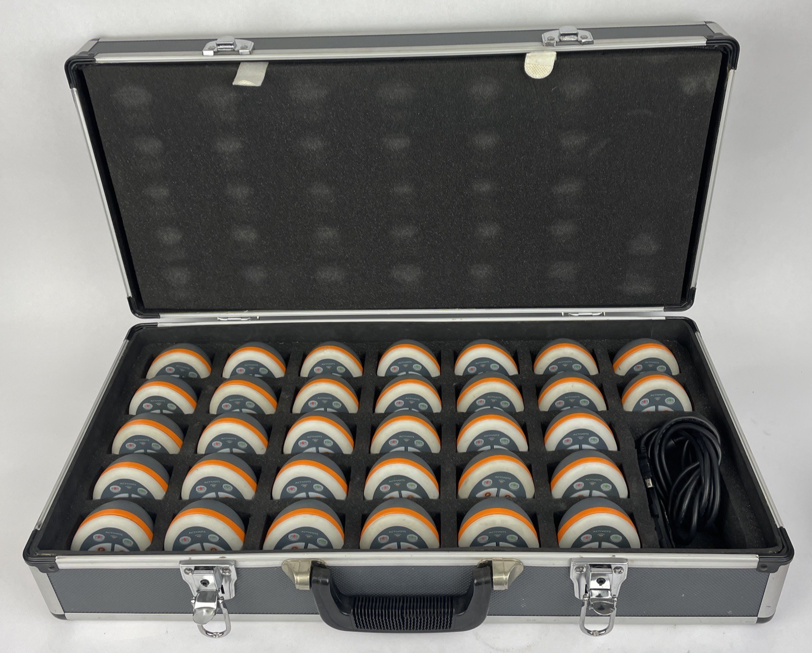 LOT OF 63 Promethean PRM-AV3-01 Activote Single Voting Pod w Protective Case VGC