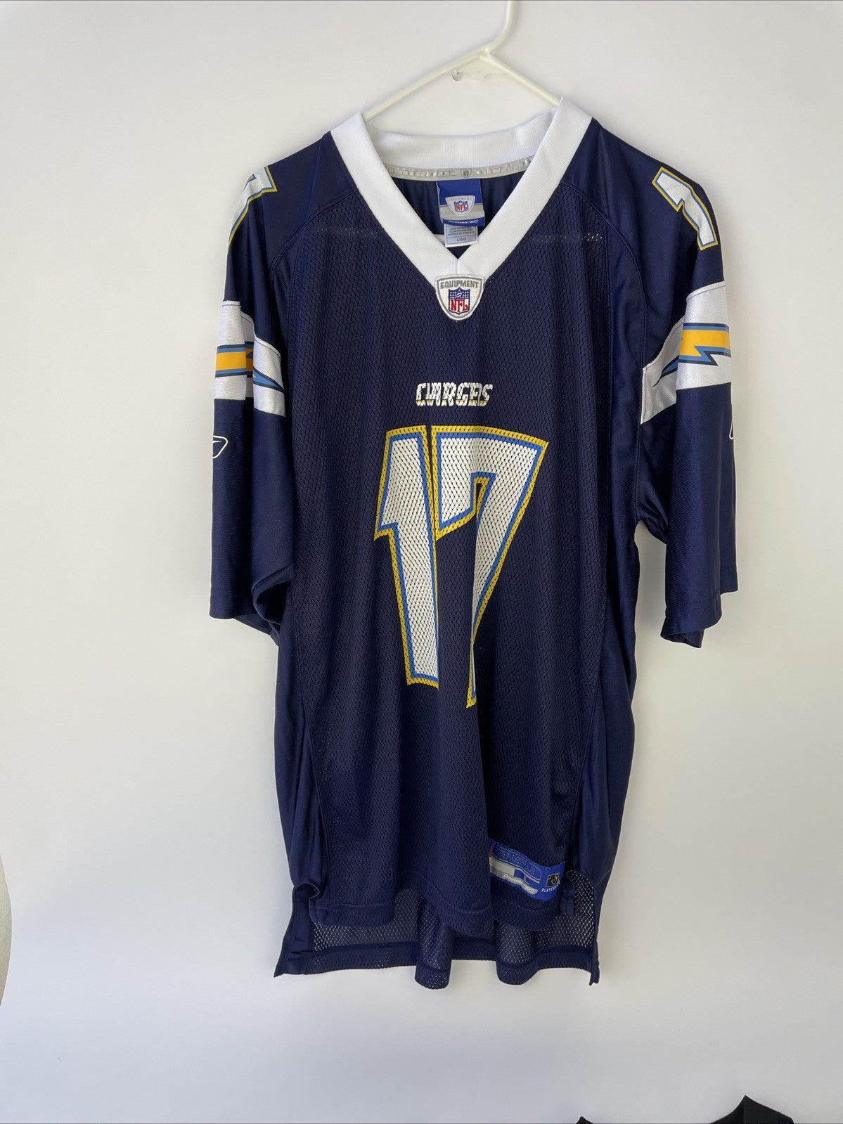Reebok NFL Chargers Rivers #17 Brees #9 Ryan Mathews #24 - Hoodie Scarf Glasses