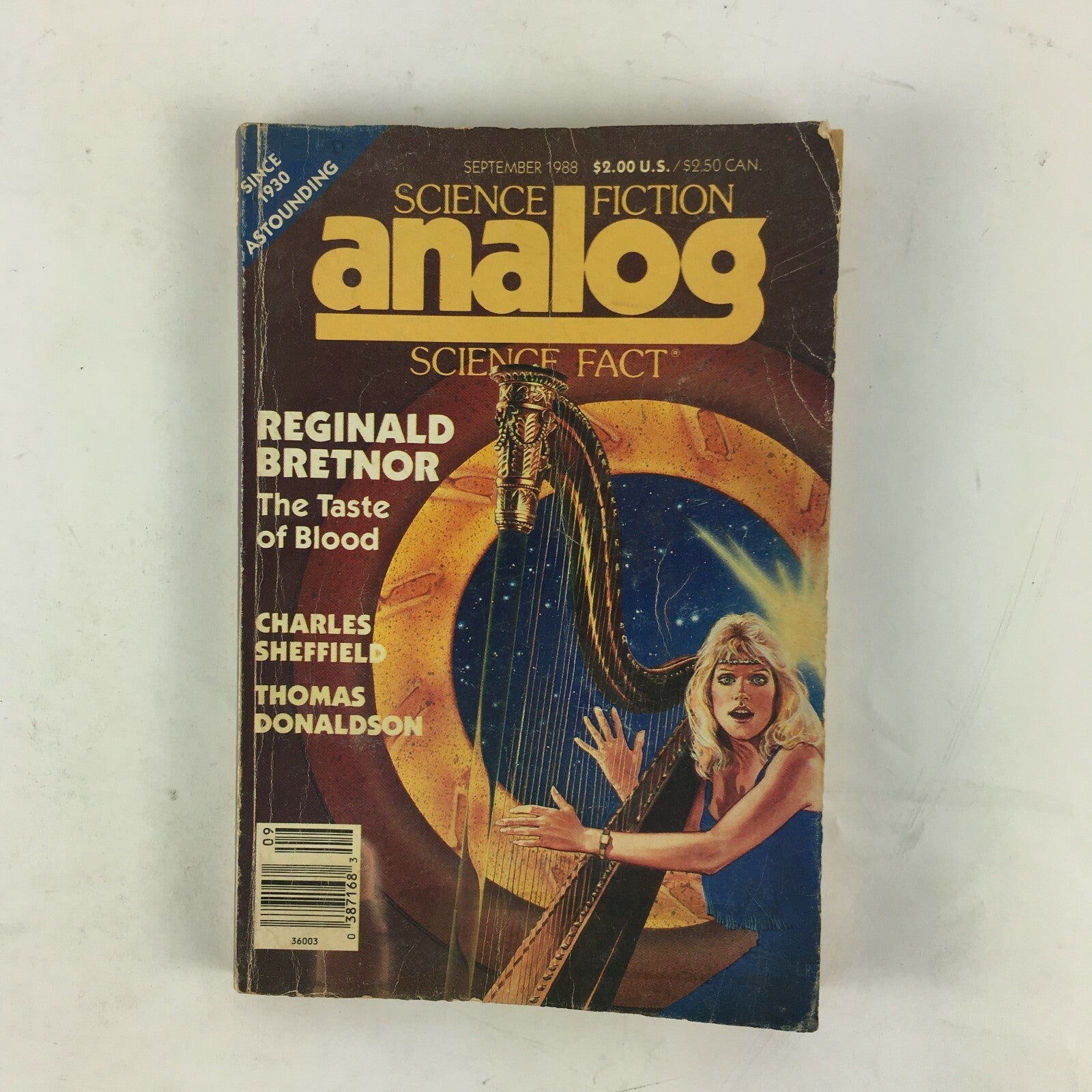 September 1988 Analog Science Fiction Fact Magazine Reginald Bretnor Thomas