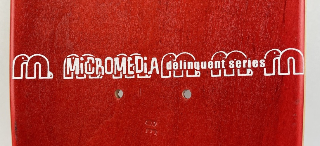 Media Micromedia Skateboards Mini Skateboard Deck Jake Stewart Delinquent