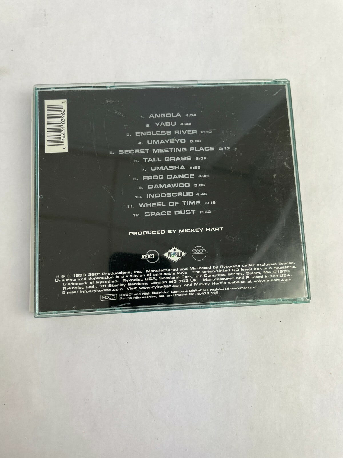 5upralingua Mickey Hart Planet Drum Time Publishing (ASCAP) Except ''Yabu'' Q1