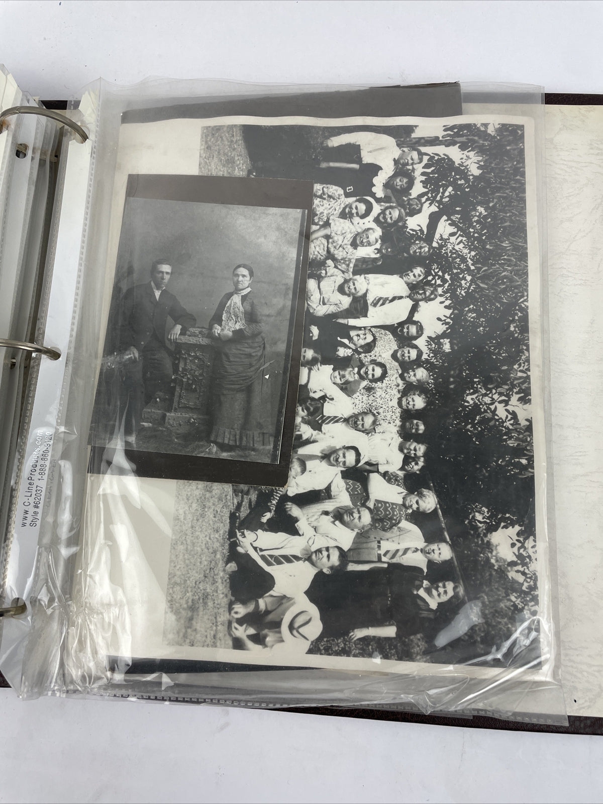 Antique Picture Album w/ tintypes B&W photos with Stories - LOOK