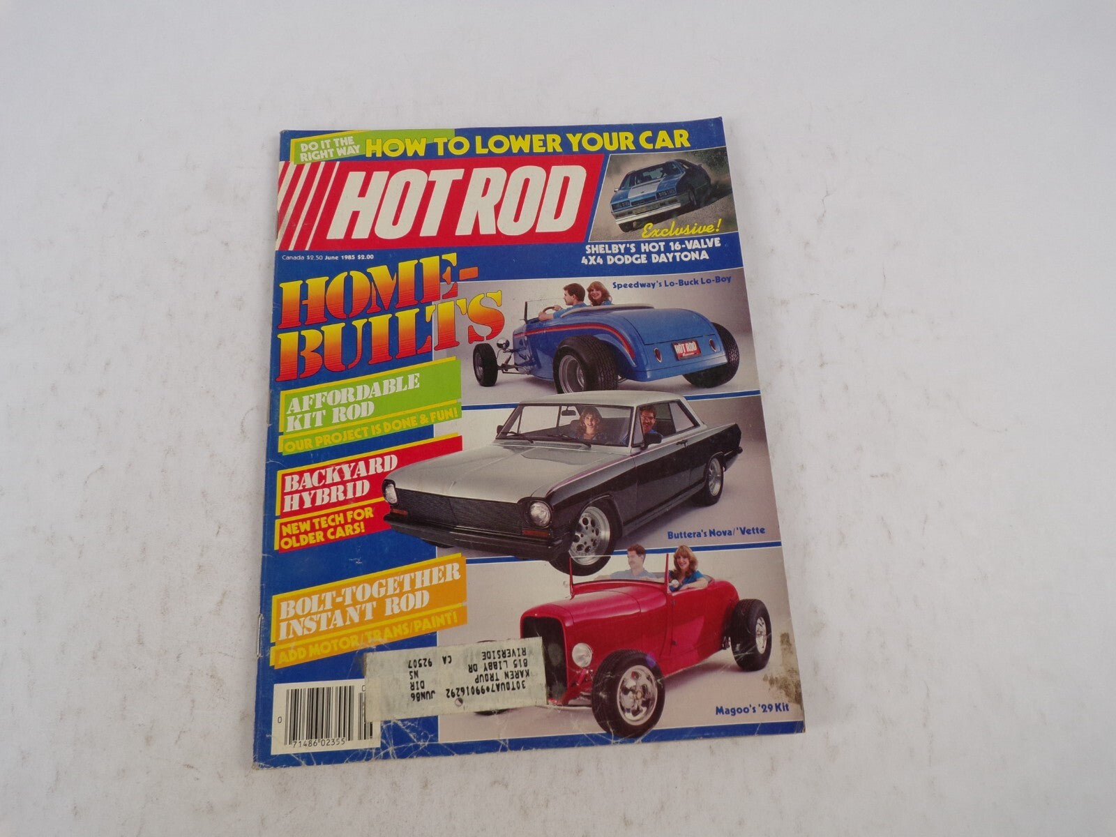 June 1986 Hot Rodding Magazine Home-Builts How To Lower Your Car Affordable Kit