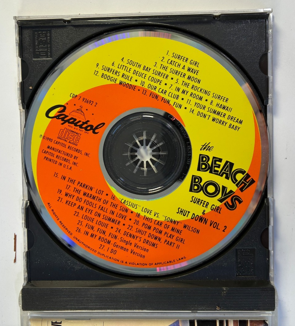 The Beach Boys - Surfer Girl & Shut Down Vol 2 CD Capitol 1990 2in1
