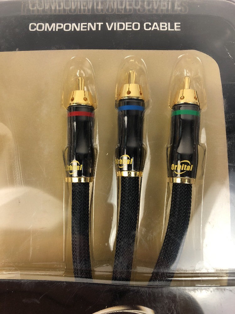12 Ft Orbital Premium Gold Component Video Cable HDTV High Resolution Digital TV