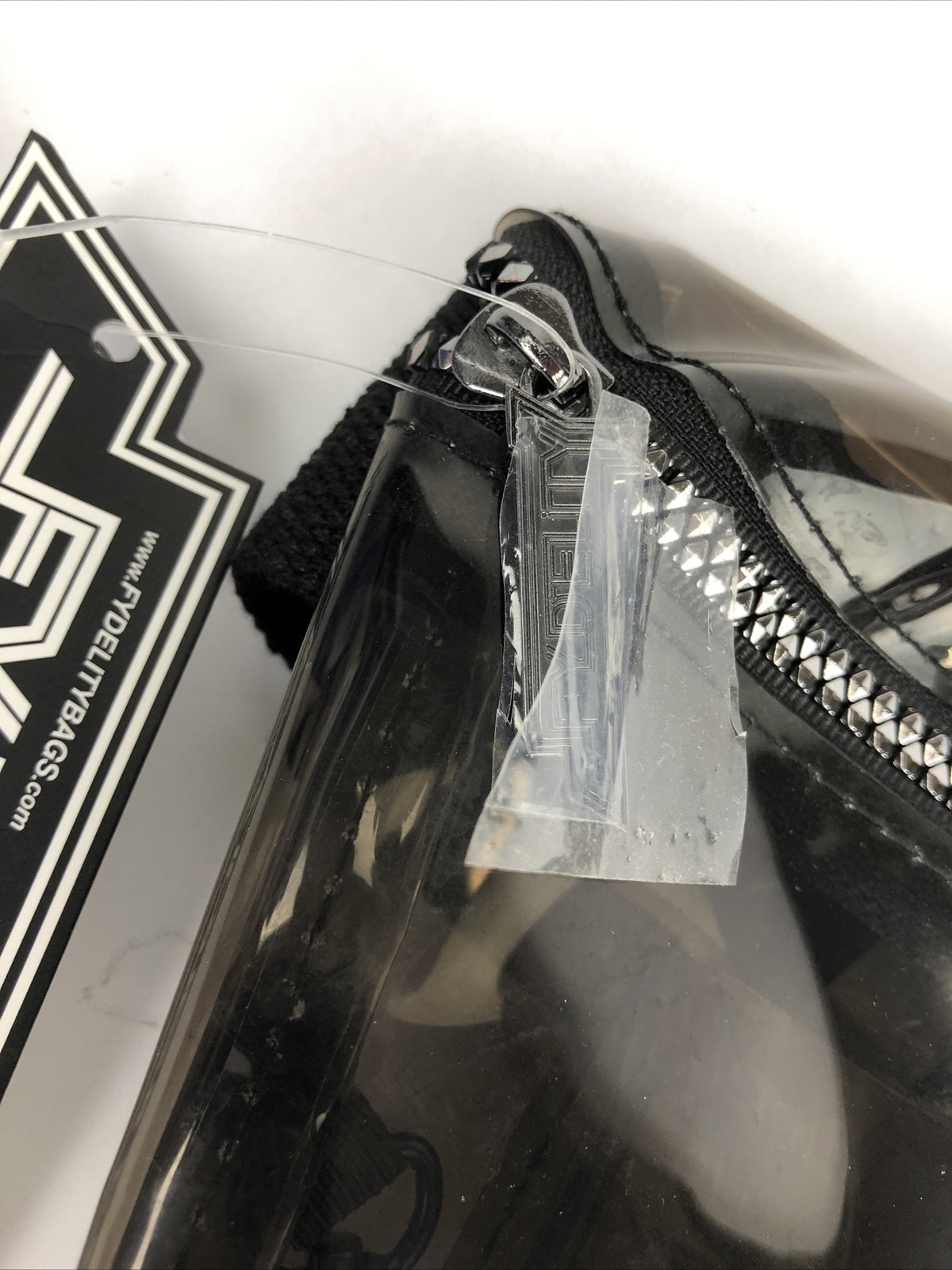 FYDELITY Clear Smoke Acrylic Fanny Pack Belt Bag Crossbody Convertible  NEW
