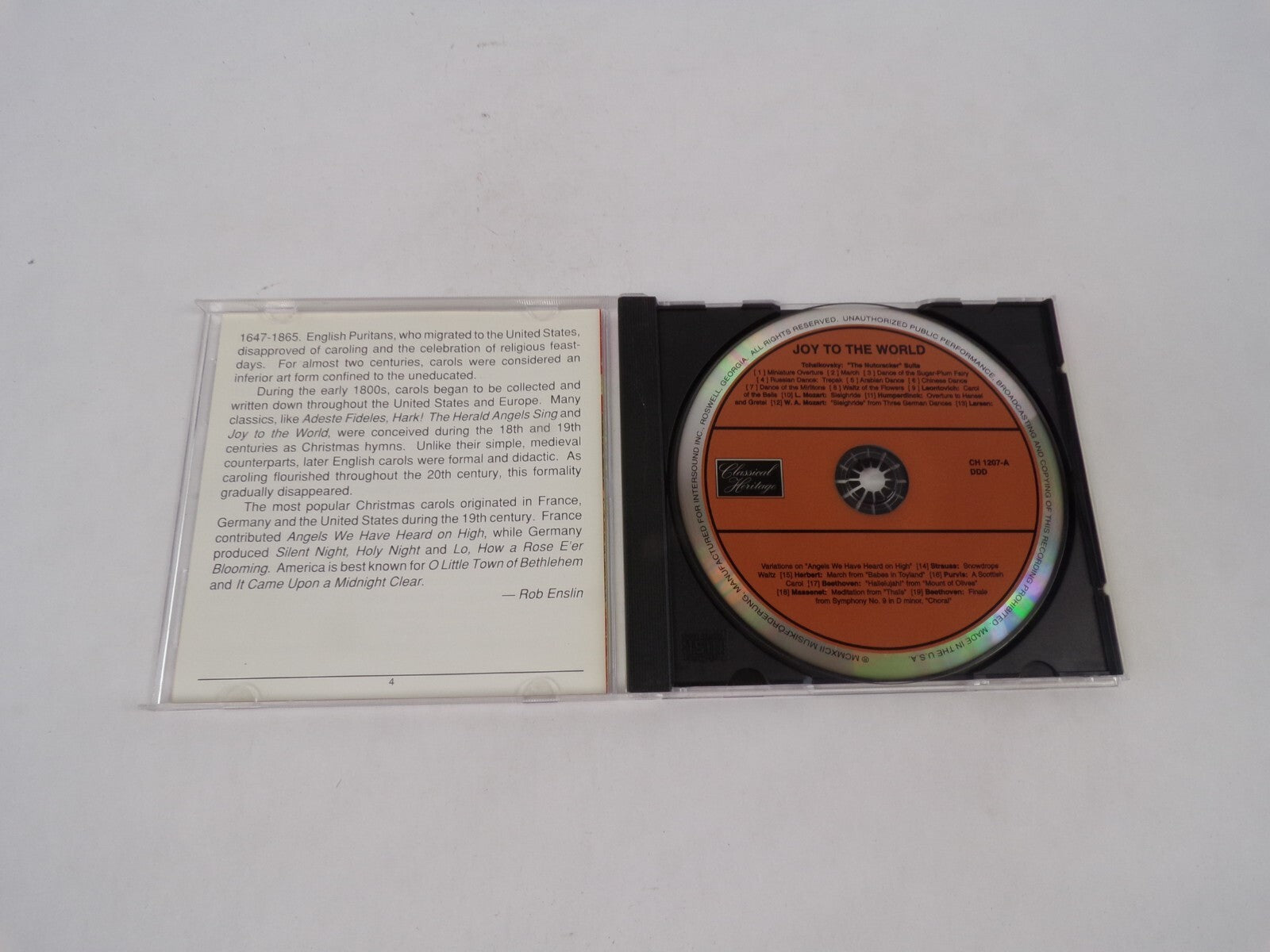 Joy To The World A Nuteracker Christmas Miniature Overture March Dance Of CD#70