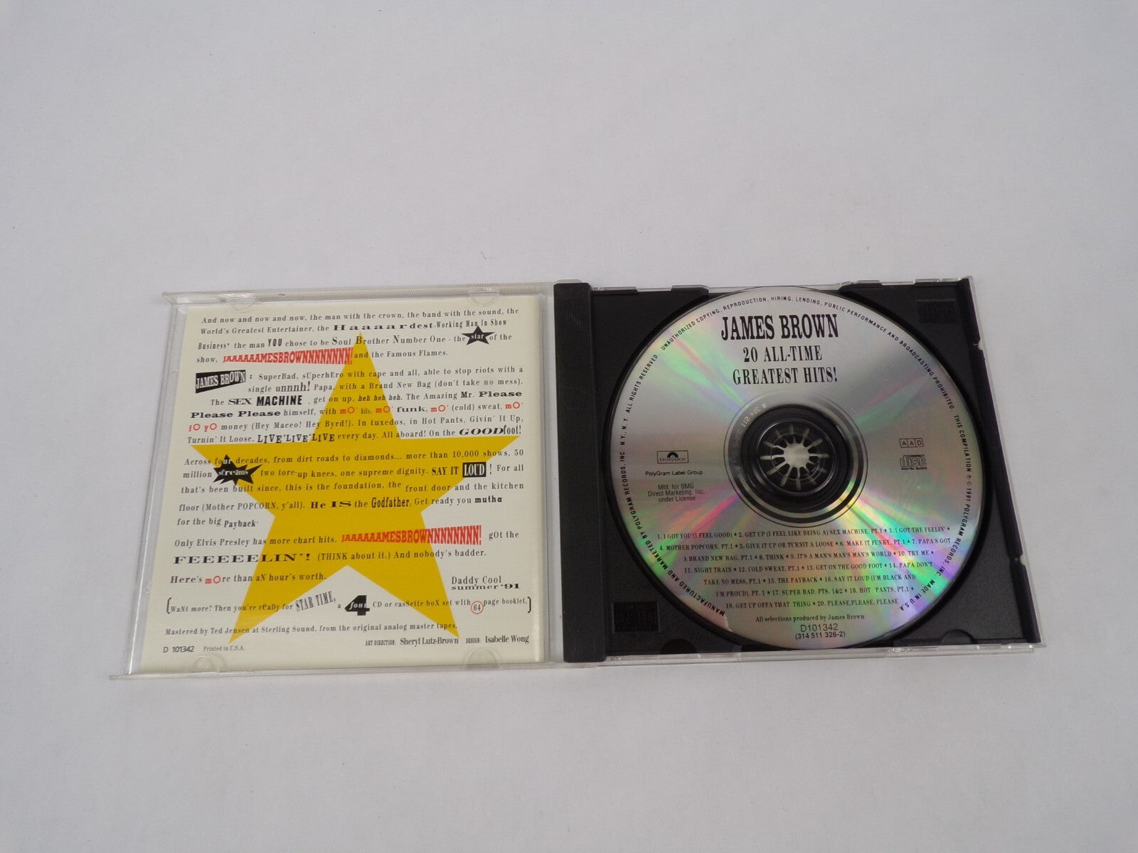 James Brown I Got You Get Up I Got The Feelin' Mother Popcorn, PT.1 Give ItCD#63
