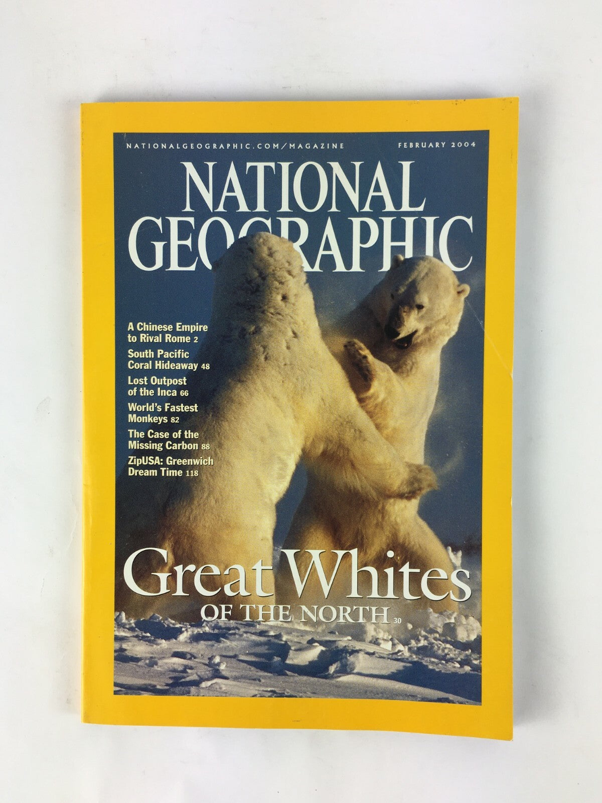 February 2004 National Geographic Magazine Great Whites of the North