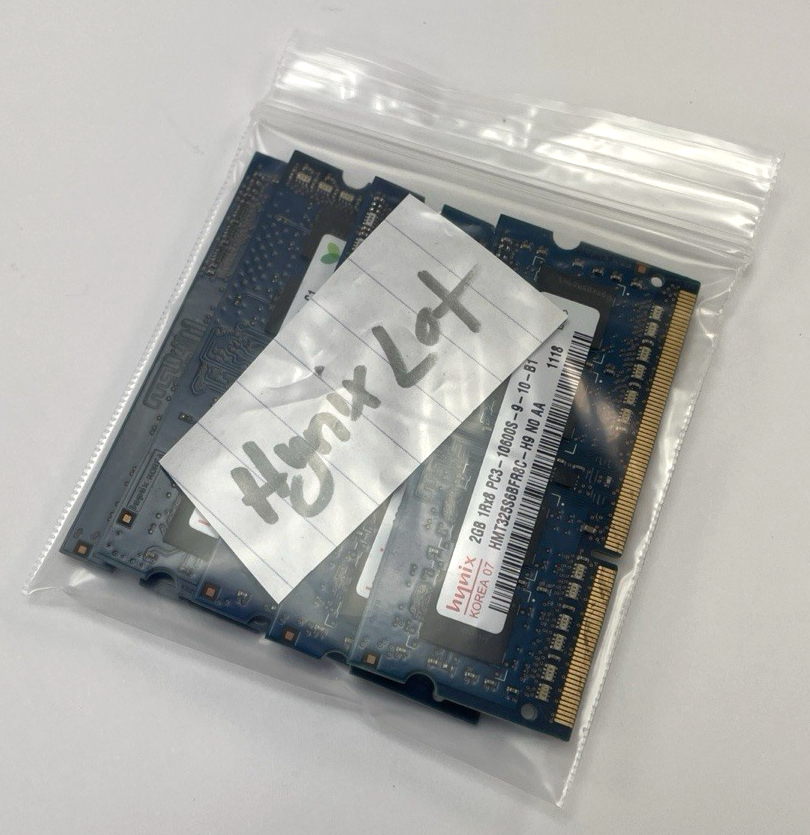 Lot of 5 x OEM Hynix IMAC RAM 9 GB Total - 2GB 1Rx8 PC3 10600S-9-10-B1 + More