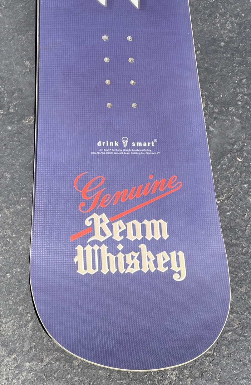 JIM BEAM Genuine Whiskey 152 cm Promotional Snowboard James B. Beam Bold Choice