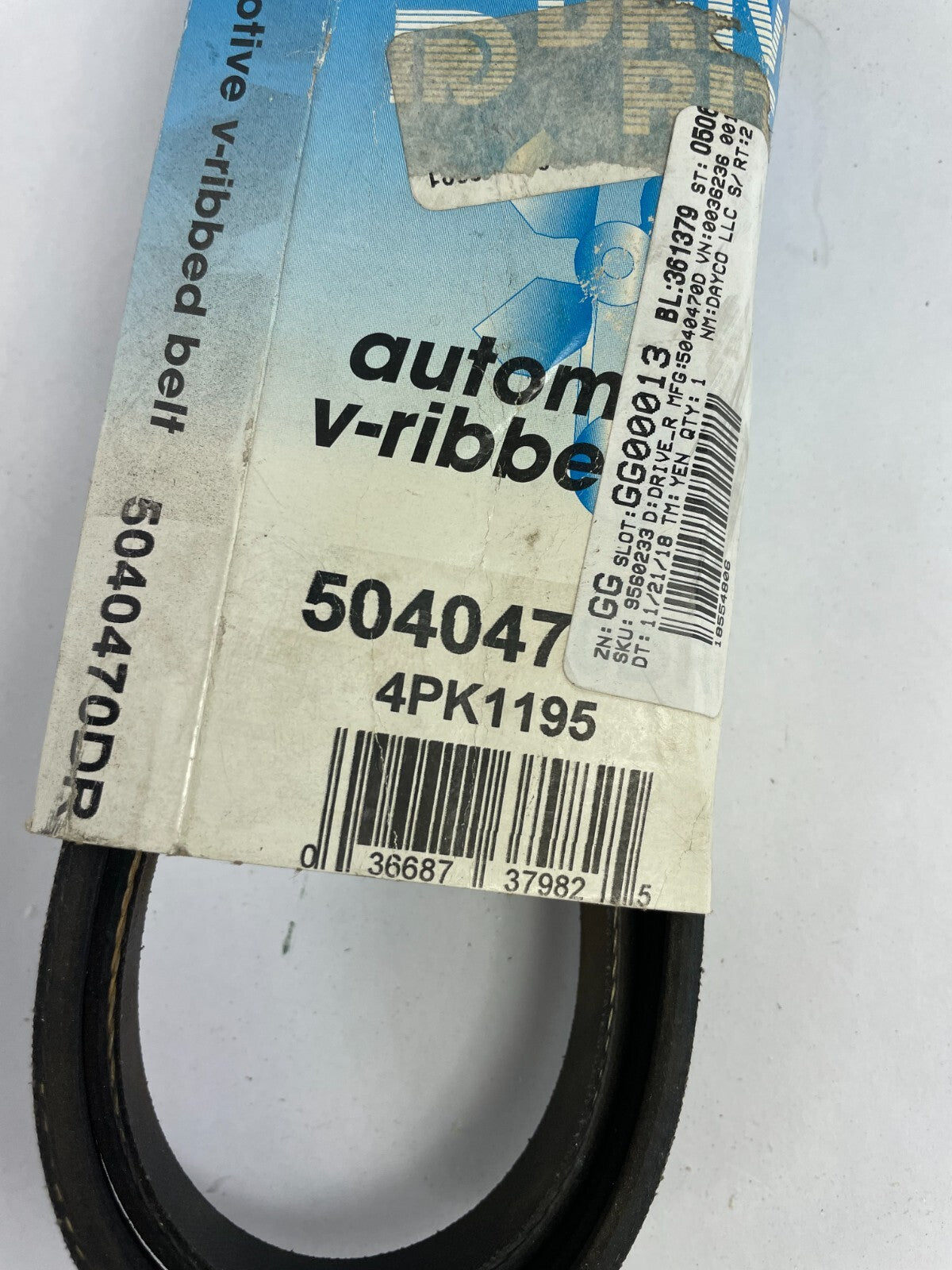 OEM Dayco 504047 4PK1195 Check Belt Tensioner
