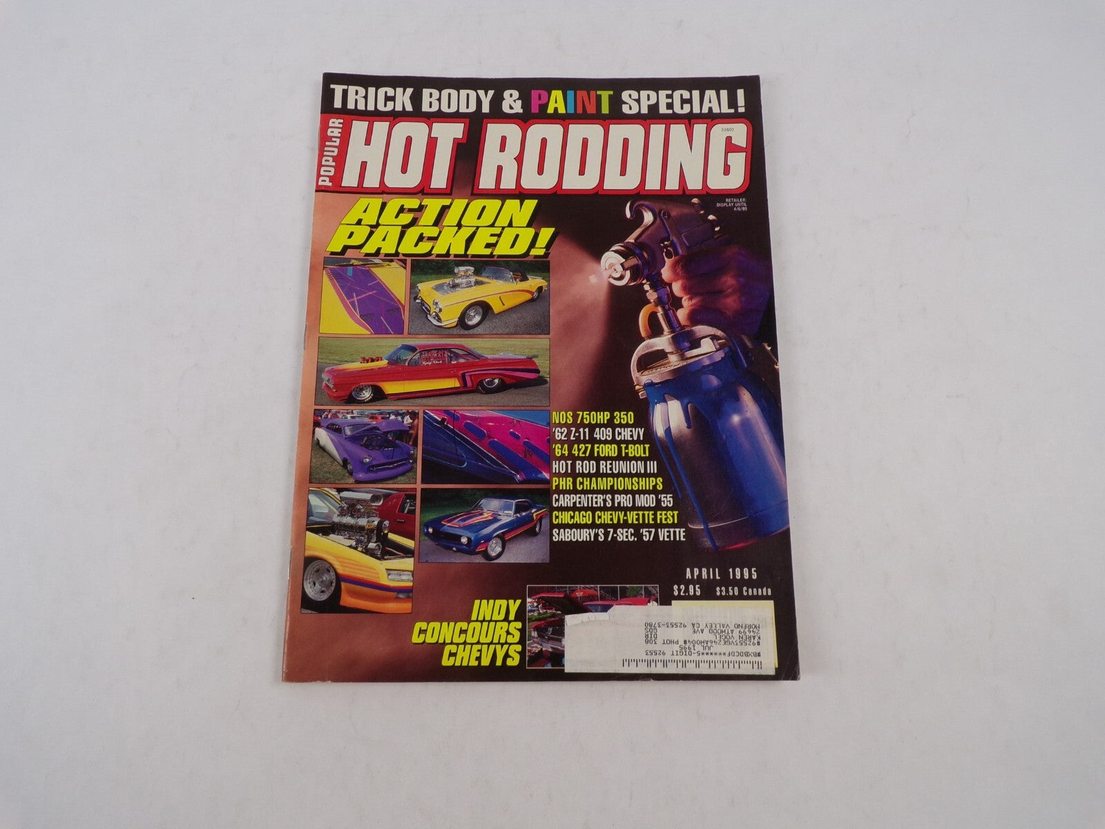 July 1995 Hot Rodding Magazine Action Packed! Trik Body & Paint Special! INDY
