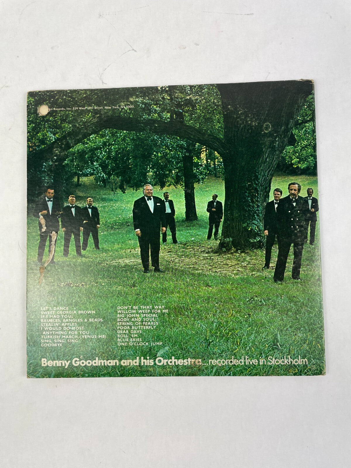 Benny Goodman Today Lets Dance Sweet Georgia Brown If I Had You Vinyl Record