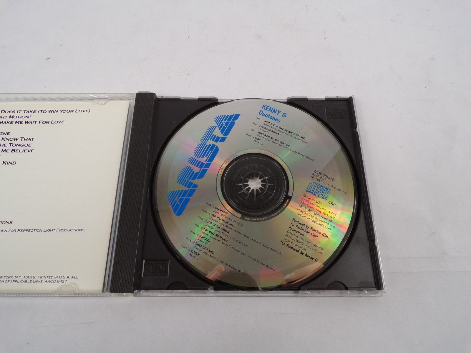 Kenny G Duotones What Does It Take Midnight Motion Dont Make Me Wait For CD#30