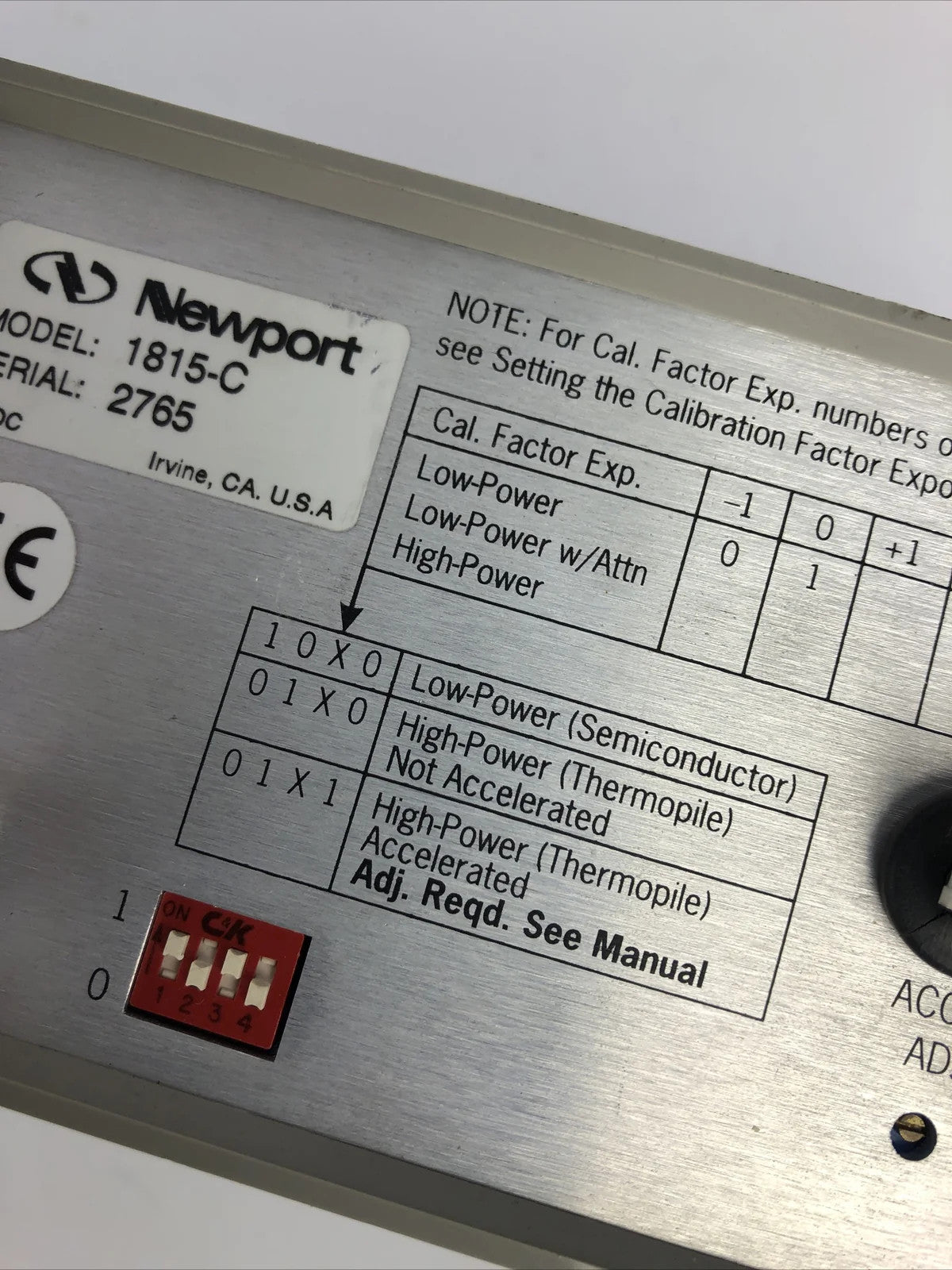 Newport 1815-C Optical Power Meter - Fast Free Shipping Via FedEx Ground