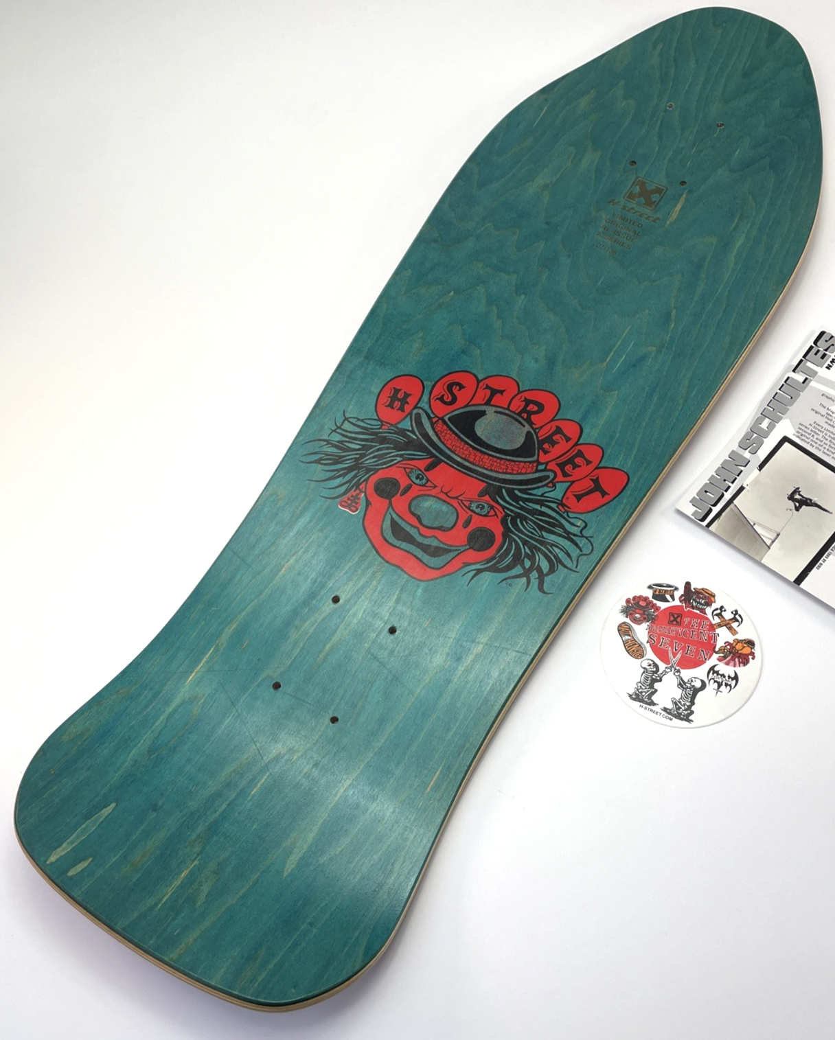 John Schultes A Series Clown H-Street Skateboard Deck Limited Edition #07 of 136