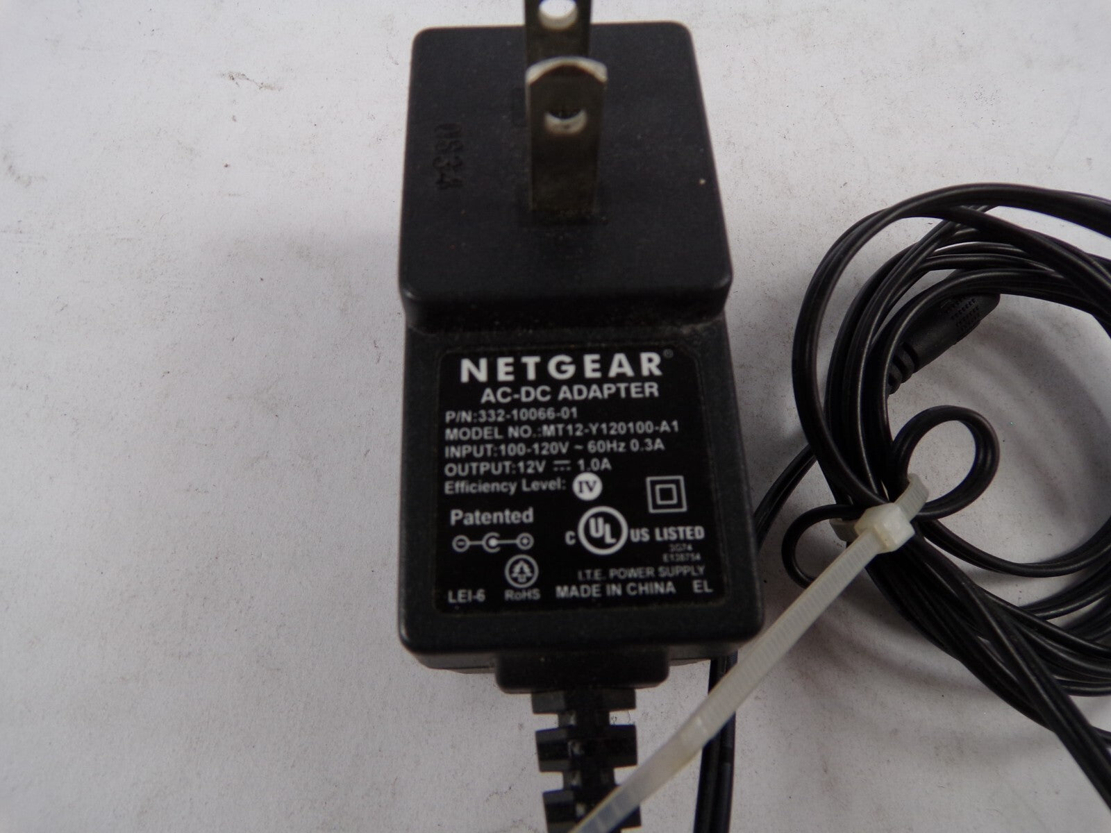 Geniune Netgear MT12-Y120100-A1 Output 12 V  1.0 A Power Supply Adapter A56