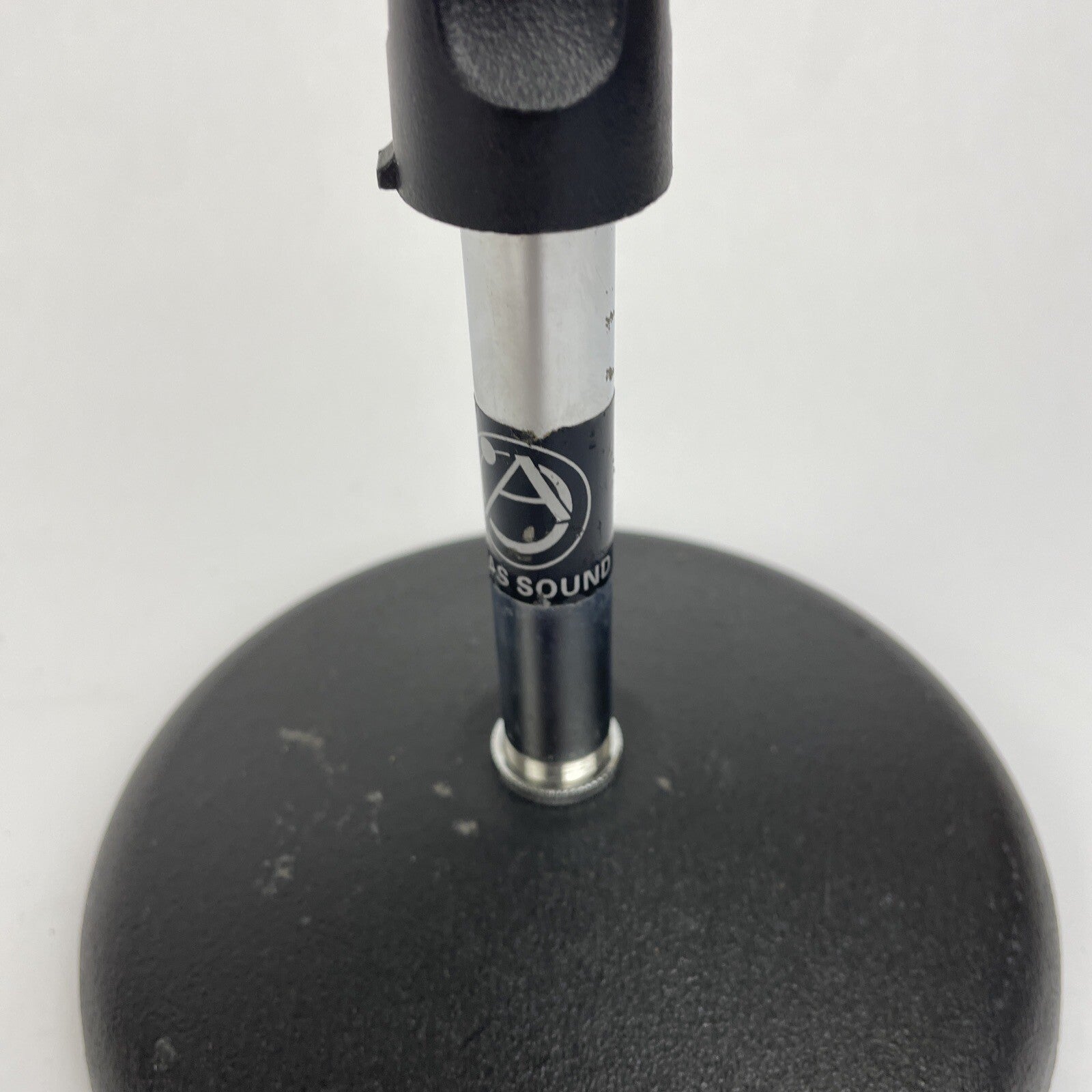 Vintage OEM Atlas DS-5 Microphone desk stand D7-5 DS-10 w Shure Mic Clip