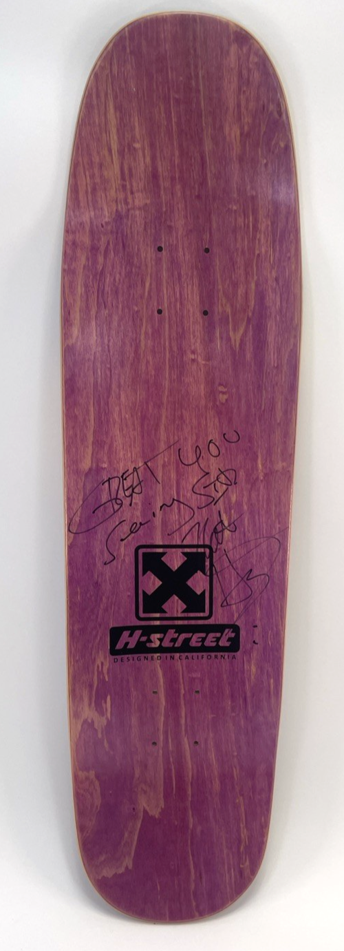 H-STREET Matt Hensley Vista Pole Swinger Skateboard Deck Signed 32.5" x 9"