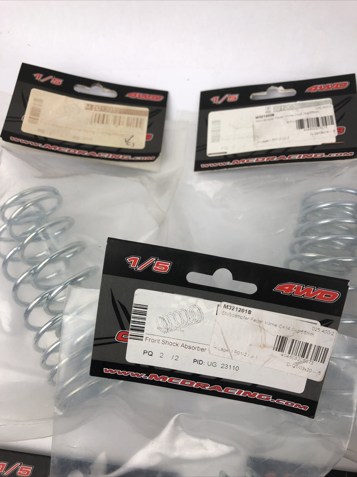 1/5 RC MCD Racing Shock Spring Lot of 9 Assorted Sizes Front and Back -LOOK 