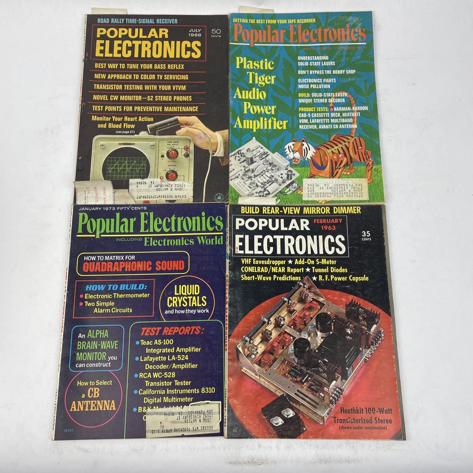 Lot of 28 - 1958 - 1973 POPULAR SCIENCE Magazines - 1950 60 70 Vintage Ads