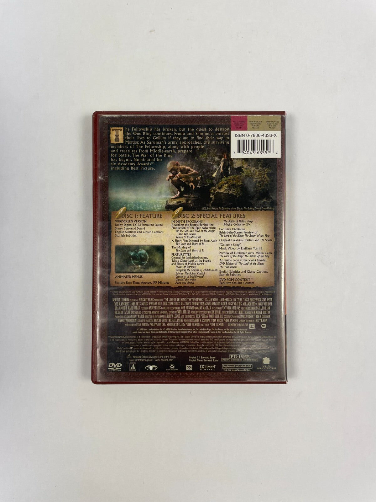The Lord Of The Rings The Two Towers The Supreme Fim Adventure Of Our DVD Movie