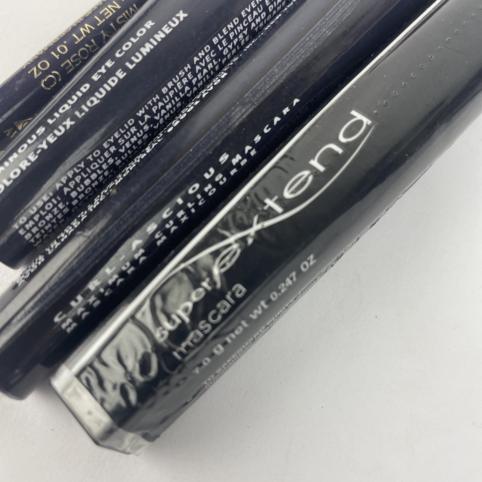 Vintage NOS New Avon Rose Lip Liner Luminous Liquid Eye Color 2 x Black Mascara