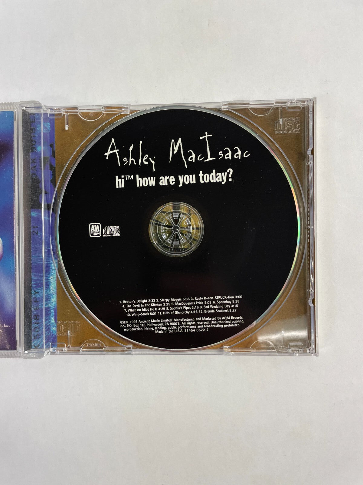Ashley Macisaac Hi How Are You Today? Beaton's Delight Sleepy Maggie Rusty CD#72