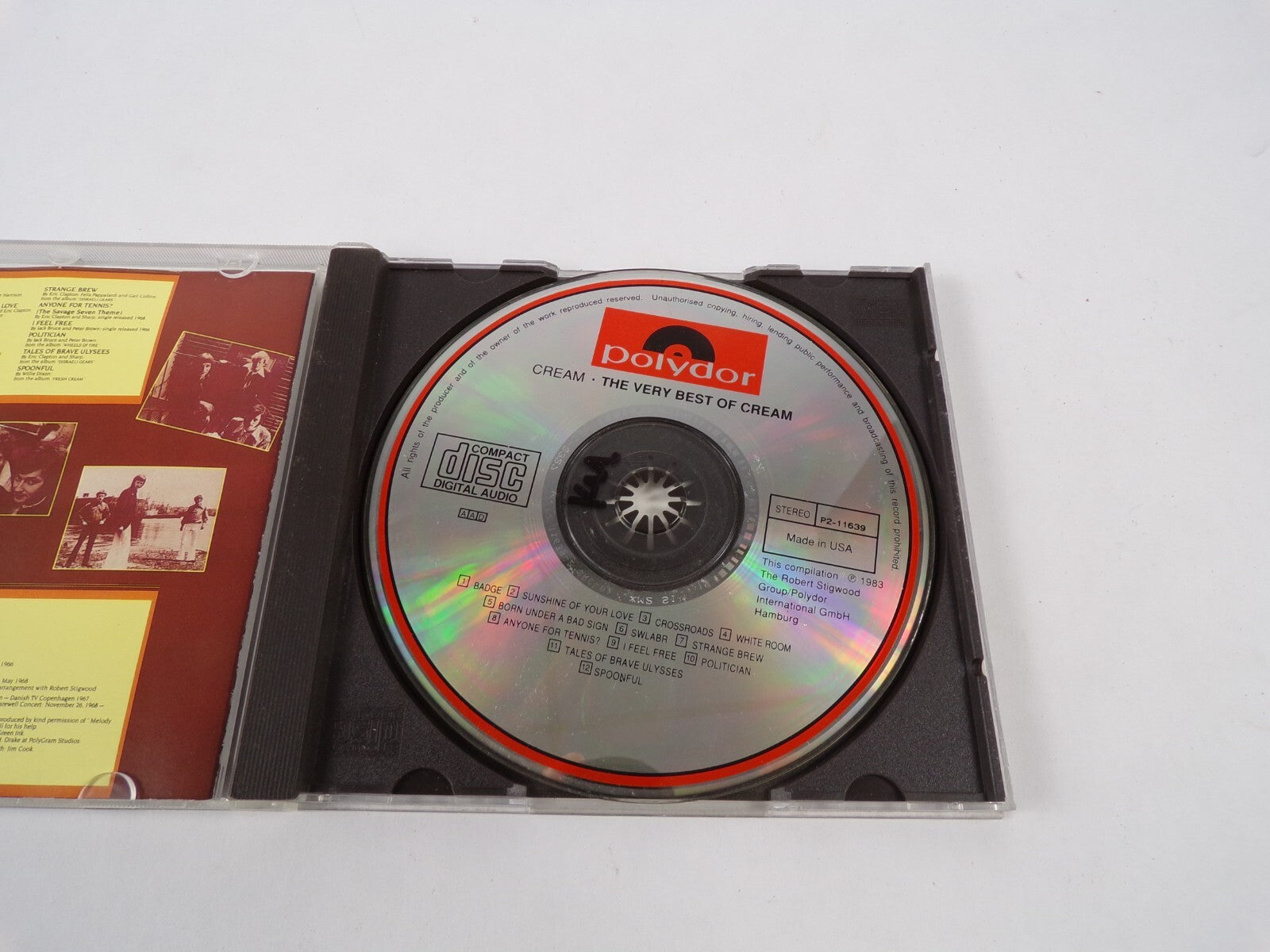 Strange Brew The Very Best Of Cream Badge Sunshie Of Your Love Cross Roads CD#46