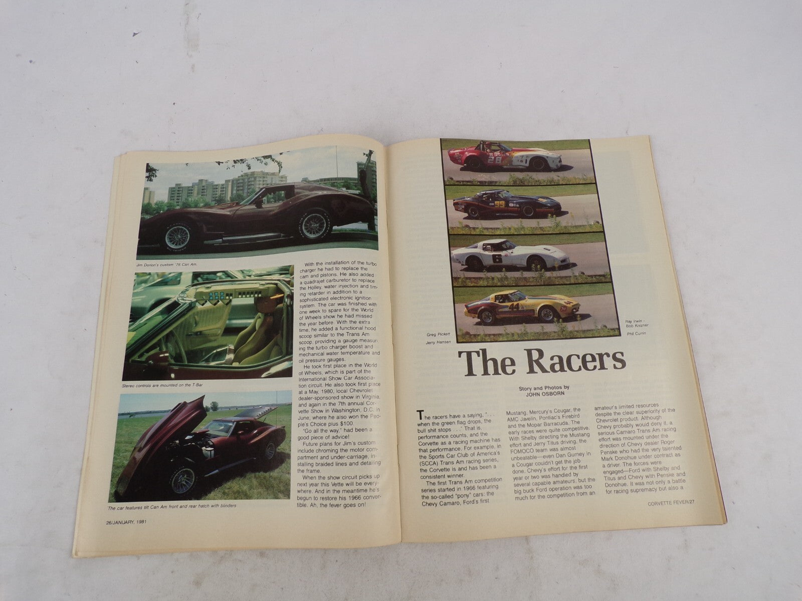 January 1981 Corvette Fever Magazine By Land & Sea Mongoose: A Corvette Funny Ca
