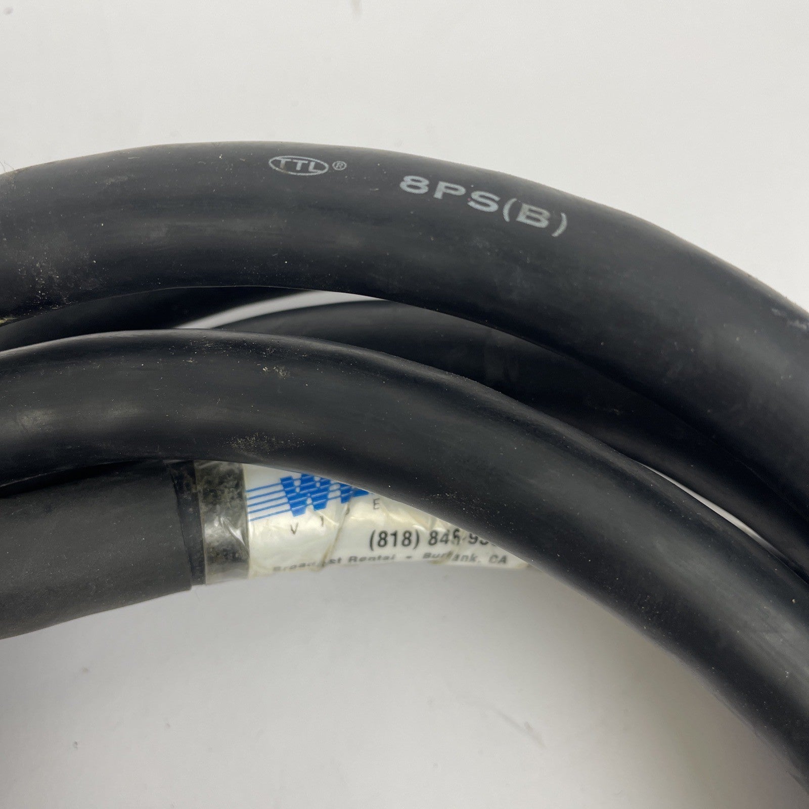 Male 25 Pin AES EBU to 8 x 1/4" Mono Jack Connection Breakout Snake Cable 10'