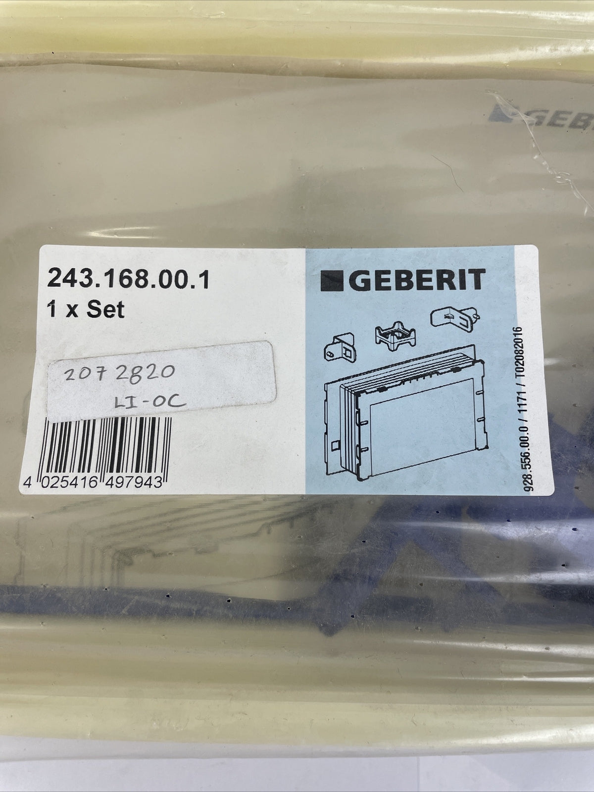 Geberit 243.168.00.1 Rough-In Set For Toilet Mounting