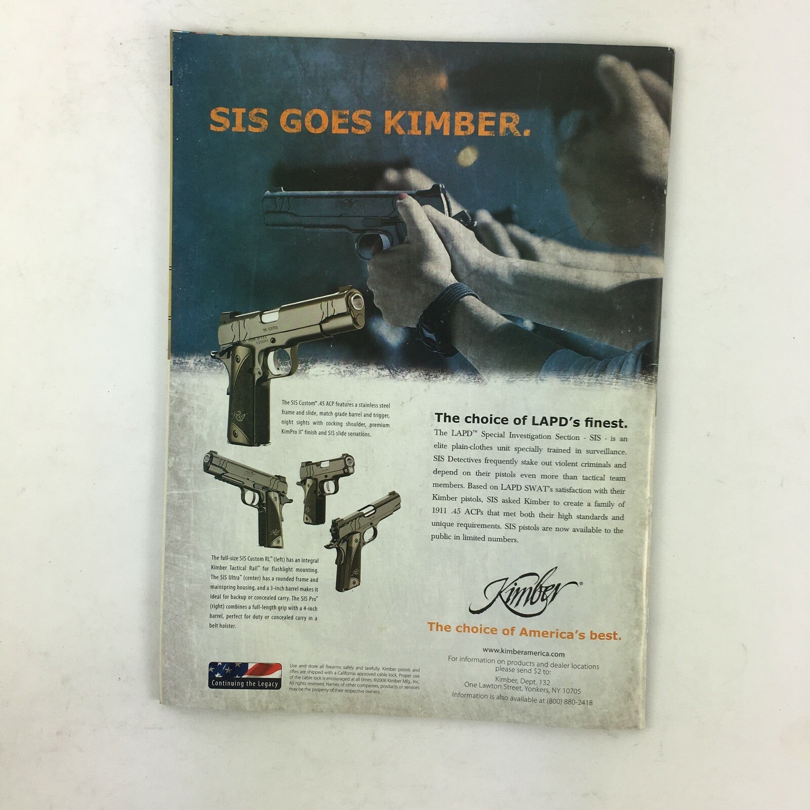 August 2008 American Rifleman Magazine Airbone! Slugfest Counter Sniper M1A1