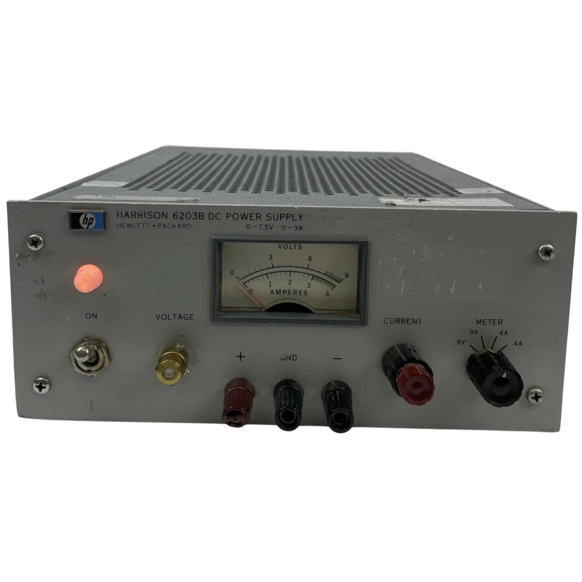 HP Hewlett Packard * Harrison 6203B Power Supply 0-7.5V 0-3A - VINTAGE
