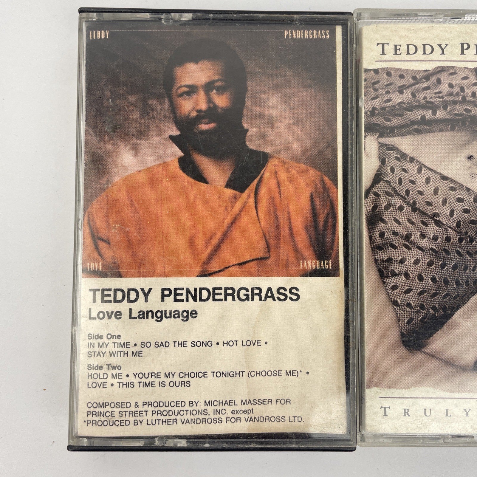 Lot Of 2 Teddy Pendergrass Classic R&B Soul Cassette Love Language Truly Blessed